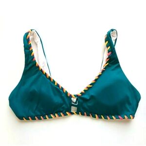 Becca Camille Classic Bikini Top, Fern, Women's D Cup